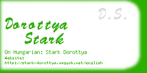 dorottya stark business card